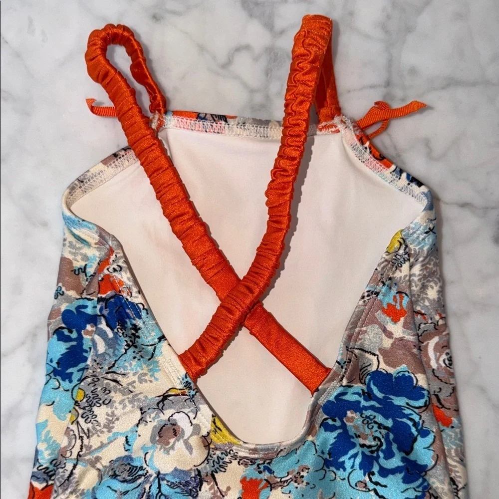 Zimmermann Multicolor Floral Kids Swim One Piece 2Y